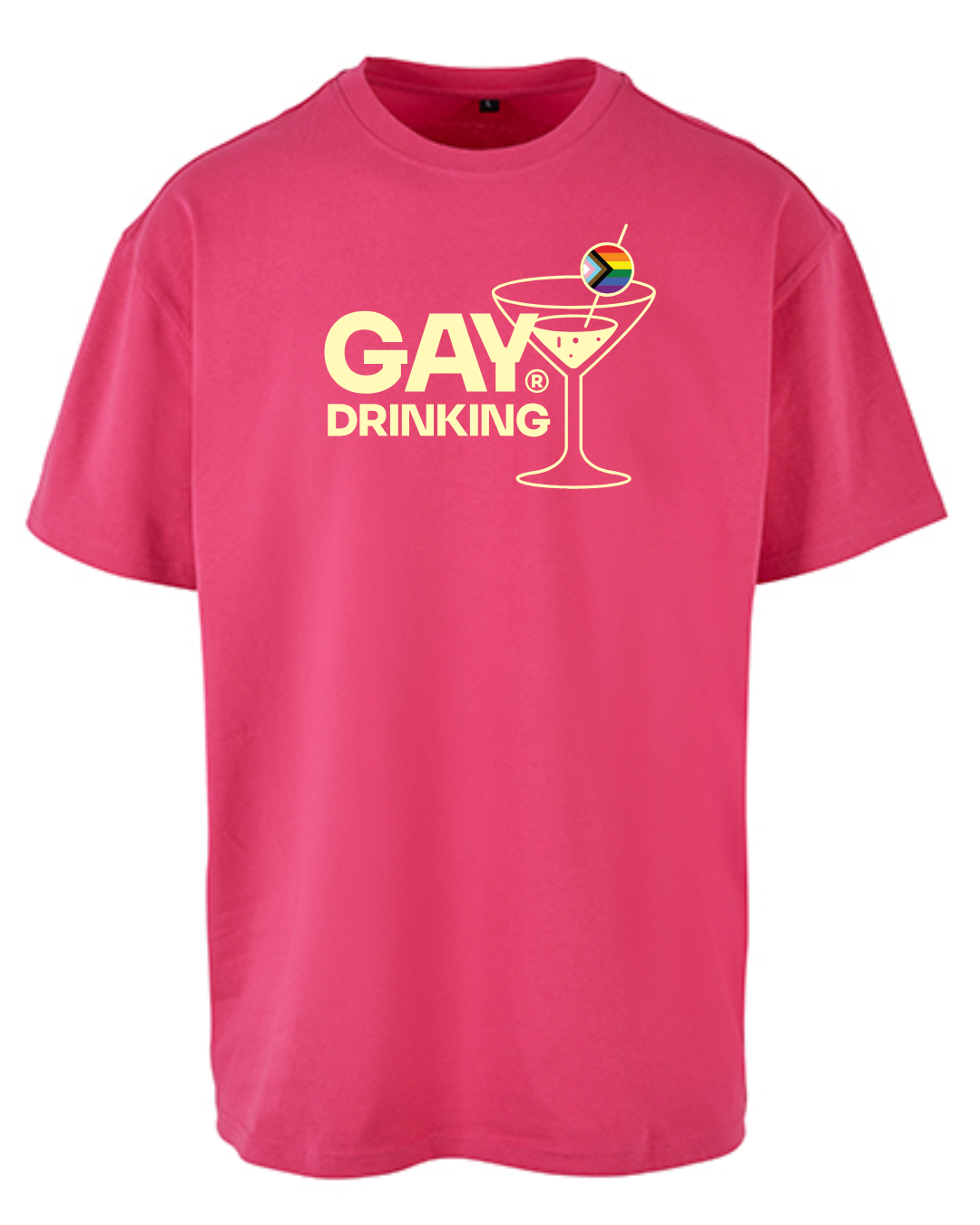 Oversized & Over it - Hot Rasperry