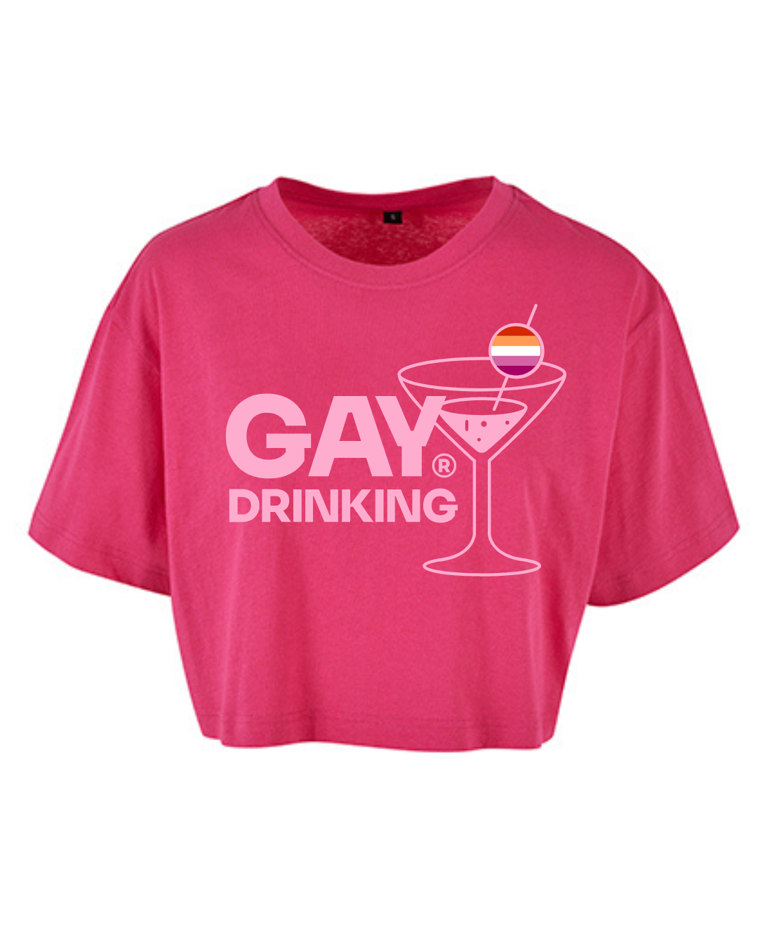 Crop Top Hot Rasperry