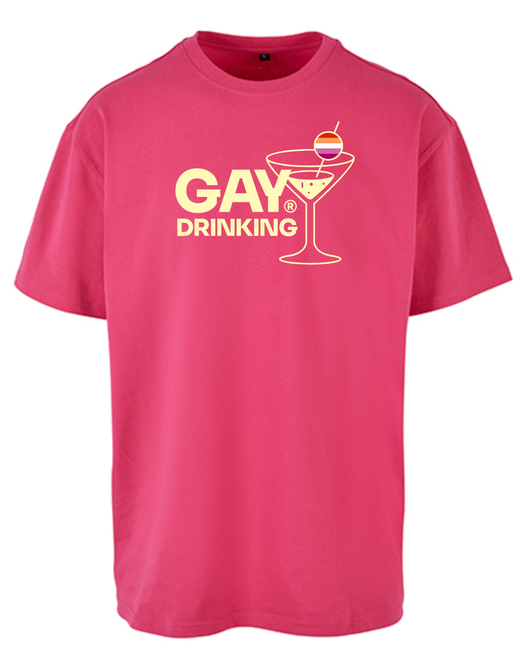 Oversized & Over it - Hot Rasperry