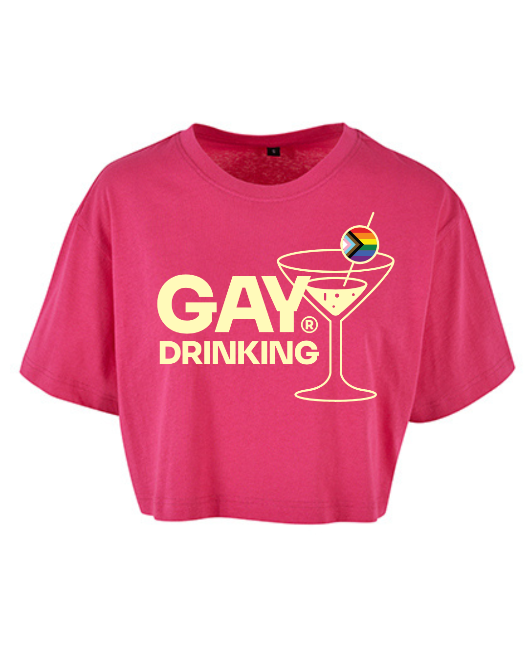 Crop Top Hot Rasperry