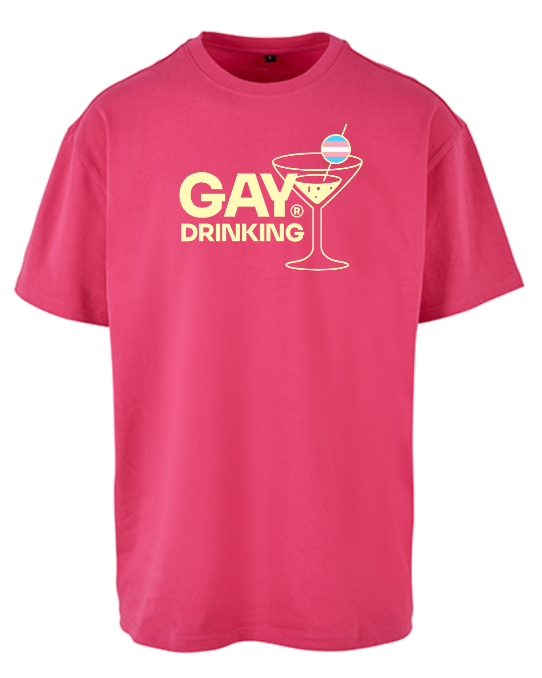 Oversized & Over it - Hot Rasperry